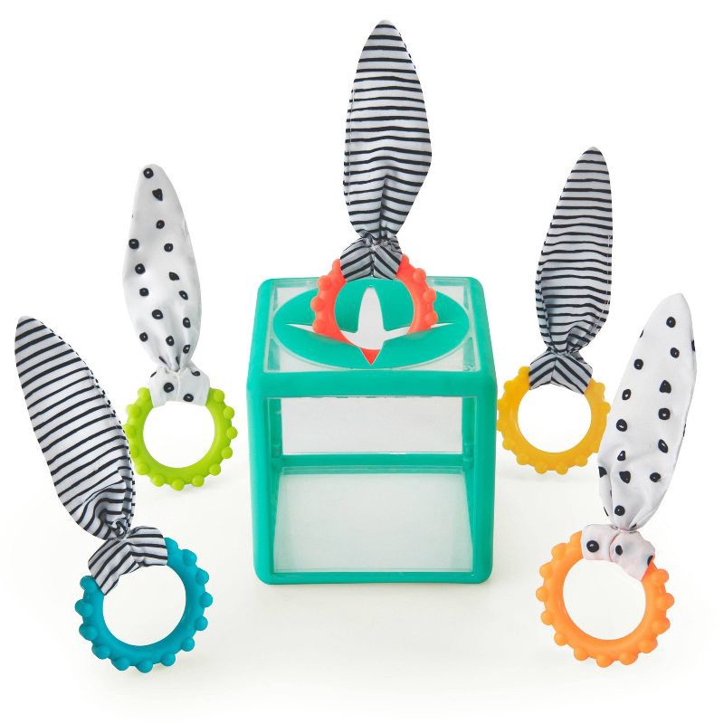 slide 5 of 5, Sassy Toys Rainbow Ring Drop Stacking Toy, 1 ct