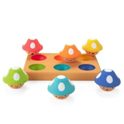 Sassy Toys Moody Matching Mushrooms Stacking Toy