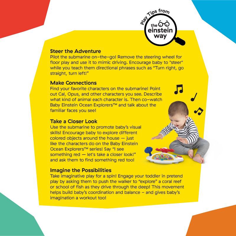 slide 6 of 16, Baby Einstein Dive and Discover 3-in-1 Submarine Baby Walker, 1 ct