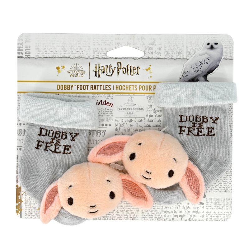 slide 2 of 5, Harry Potter Dobby Foot Baby Rattle, 1 ct