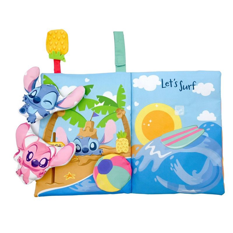 slide 2 of 5, Disney Baby Stitch Deluxe Soft Book with Removable Plush Toys, 1 ct