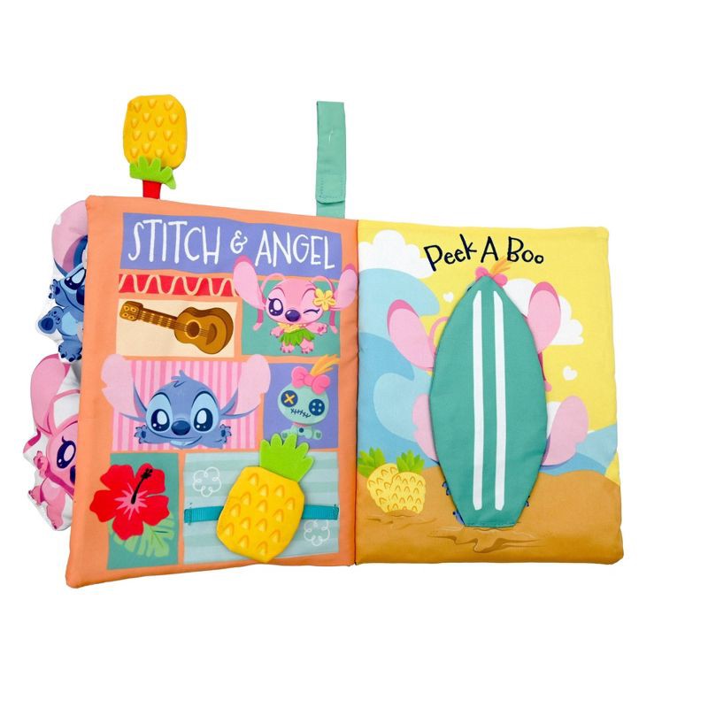 slide 3 of 5, Disney Baby Stitch Deluxe Soft Book with Removable Plush Toys, 1 ct