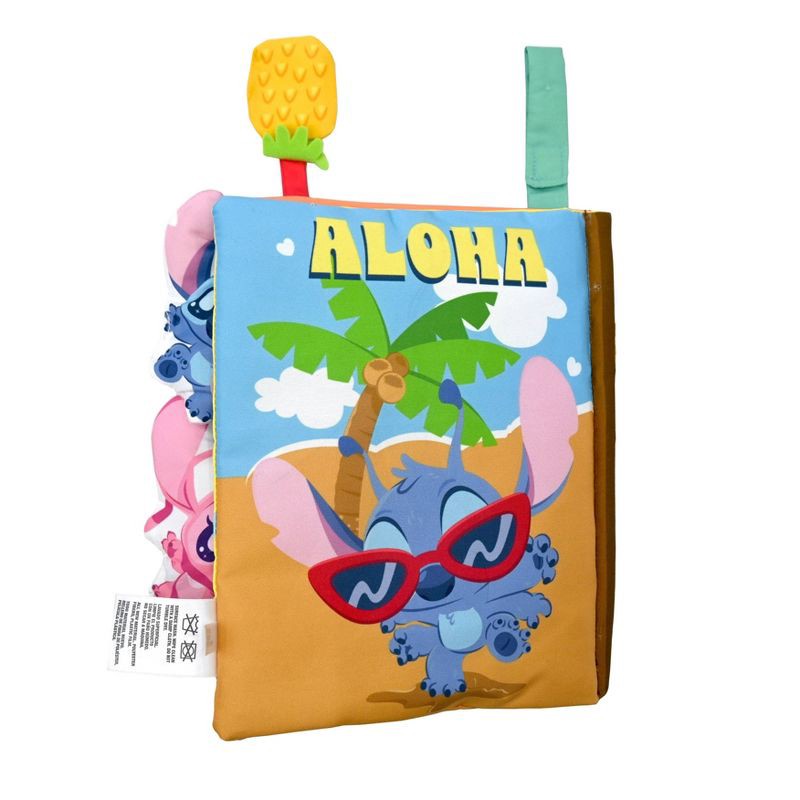 slide 4 of 5, Disney Baby Stitch Deluxe Soft Book with Removable Plush Toys, 1 ct