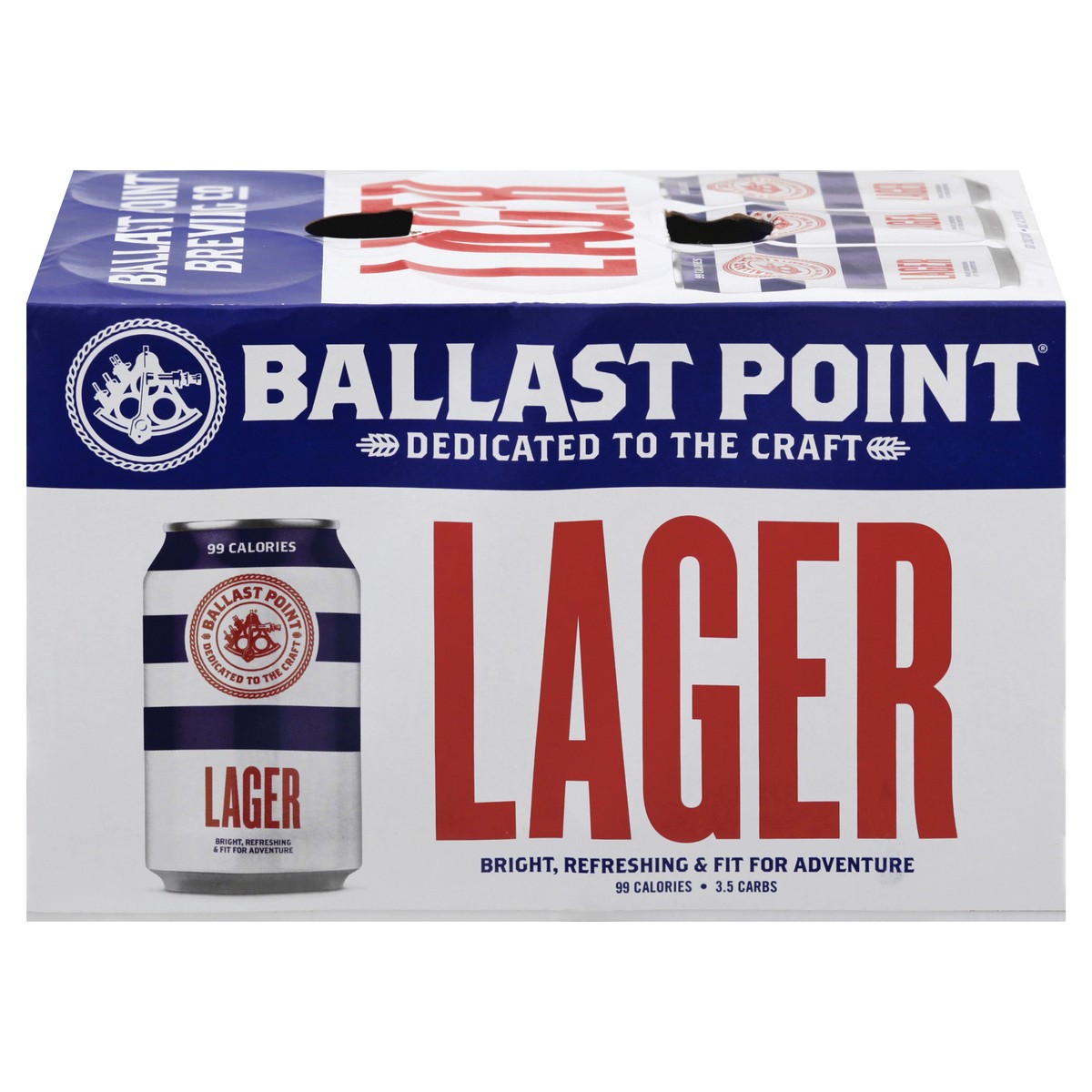 slide 1 of 10, Ballast Point Lager Beer 6Pk, 72 fl oz