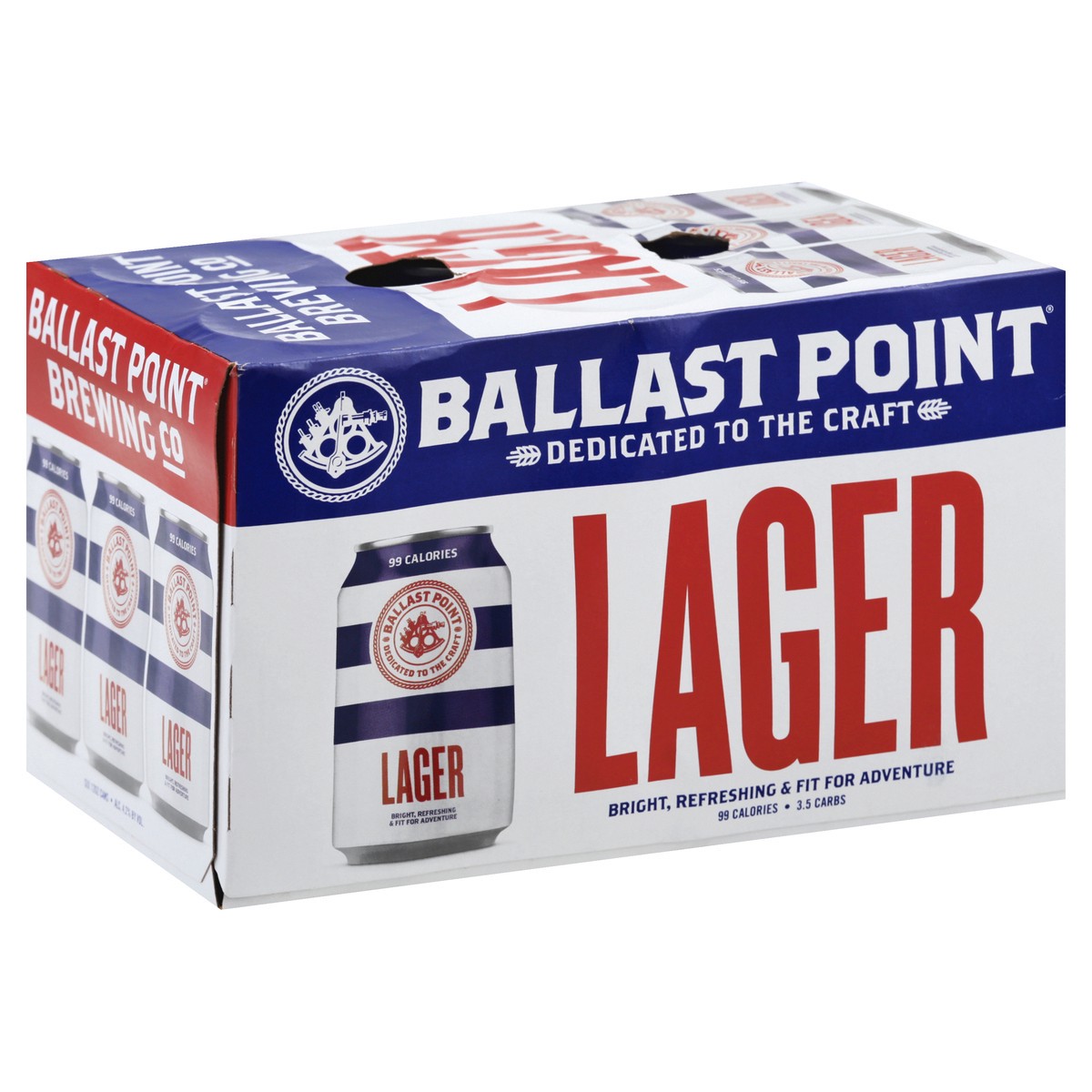 slide 3 of 10, Ballast Point Lager Beer 6Pk, 72 fl oz