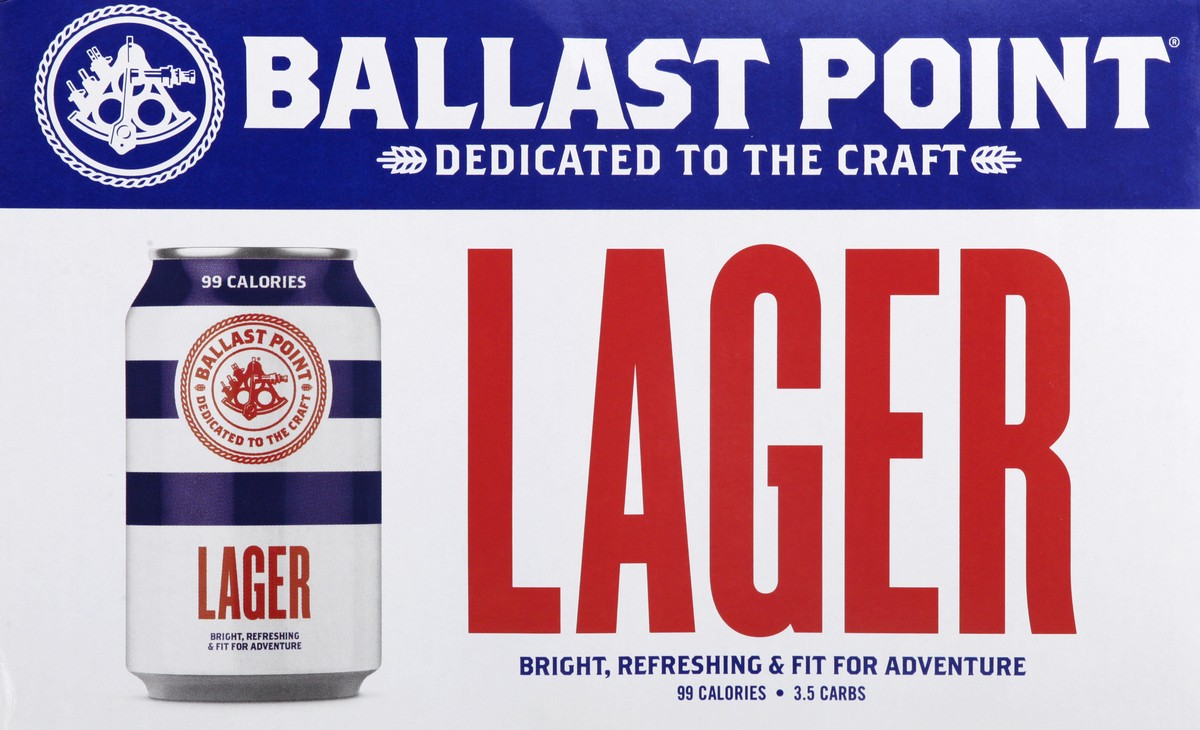 slide 6 of 10, Ballast Point Lager Beer 6Pk, 72 fl oz