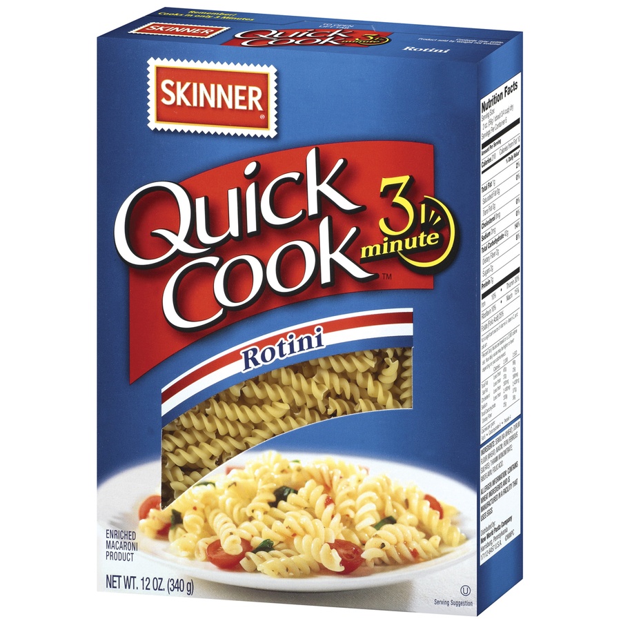 slide 3 of 3, Skinner Rotini Quick Cook Pasta, 1 ct