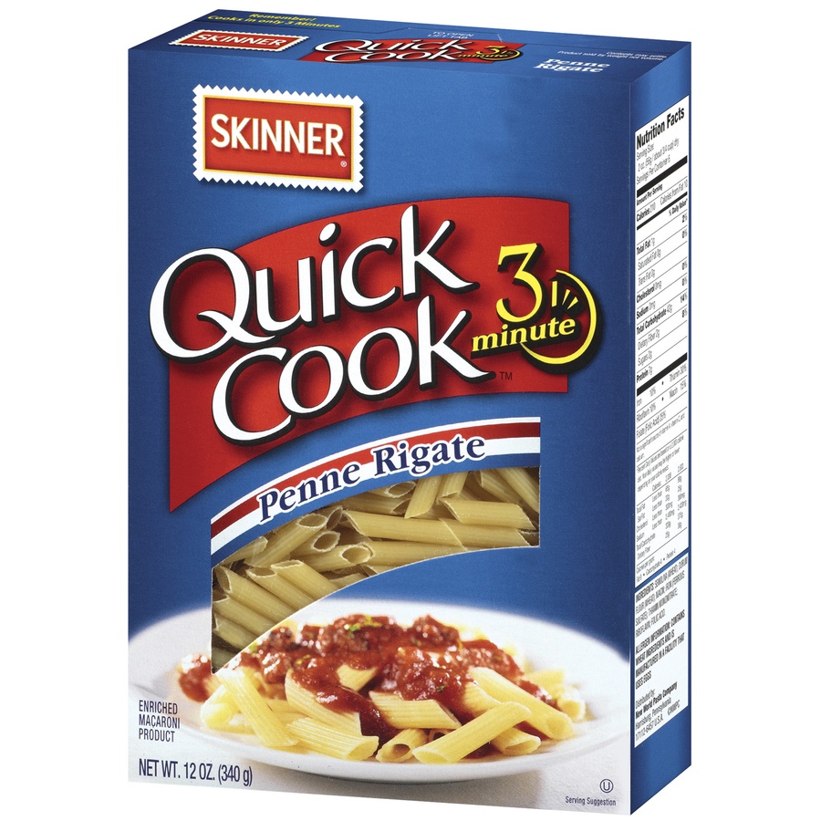 slide 3 of 3, Skinner Quick Cook Penne, 12 oz