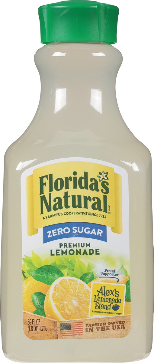 slide 9 of 9, Florida's Natural Zero Sugar Premium Lemonade 59 fl oz, 59 fl oz