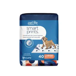 Pet Life Unlimited Puppy Smart Prints Training Dog Pads - L - 40ct
