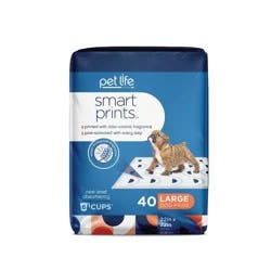 Pet Life Unlimited Puppy Smart Prints Training Dog Pads - L - 40ct