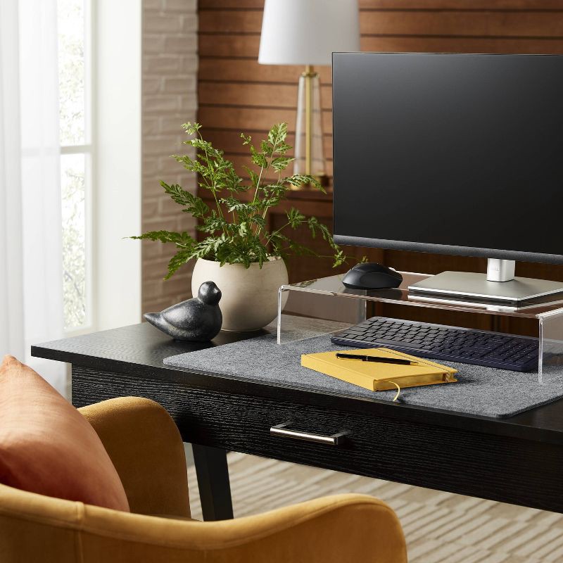 slide 2 of 3, Acrylic Monitor Stand Clear - Threshold™, 1 ct