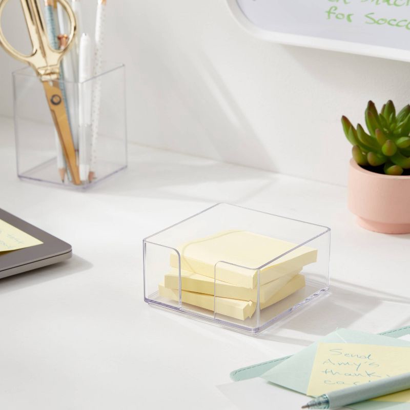 slide 2 of 3, Clear Sticky Note Holder- Brightroom, 1 ct