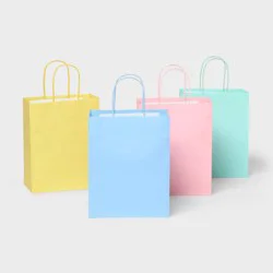 4pk Small Gift Bags Colorful - Spritz™