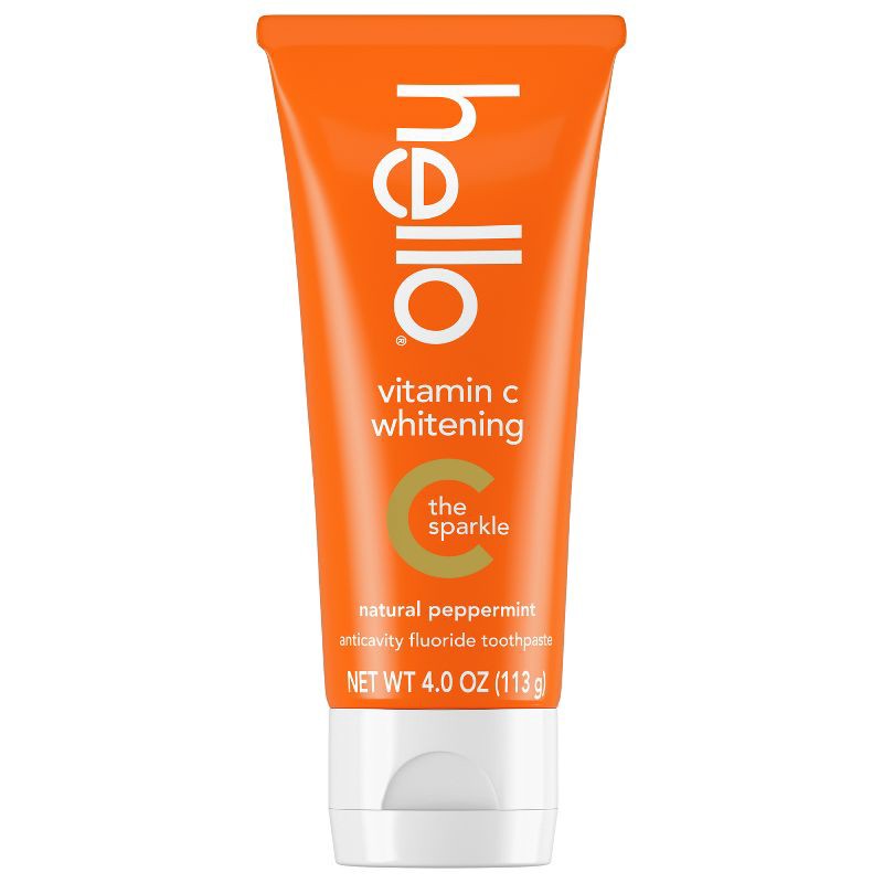 slide 12 of 17, hello Vitamin C Teeth Whitening Toothpaste with Fluoride - Natural Peppermint - 4oz, 4 oz