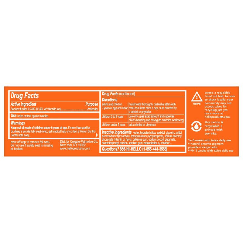 slide 14 of 17, hello Vitamin C Teeth Whitening Toothpaste with Fluoride - Natural Peppermint - 4oz, 4 oz