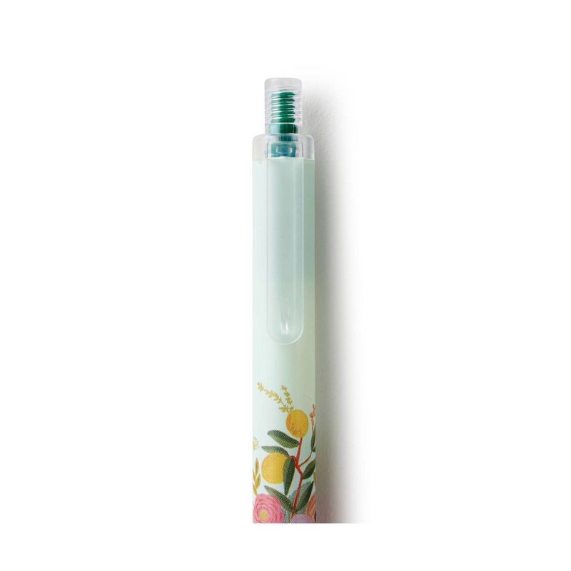 slide 4 of 5, Rifle Paper Co. 2ct Garden Party Gel Pen Set: 0.5mm Retractable Pens, Green & Pink Ink, Office Supplies, 2 ct