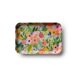 Rifle Paper Co. Garden Party Trinket Tray: Multicolored Decorative Tray, Melamine and Resin, 5.7" x 8.3" x 0.75"