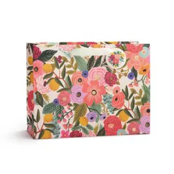 Rifle Paper Co. Garden Party Vogue Gift Bag: Floral Botanical Design, Multi-Colored, 10" x 12.7" x 5", All Occasions