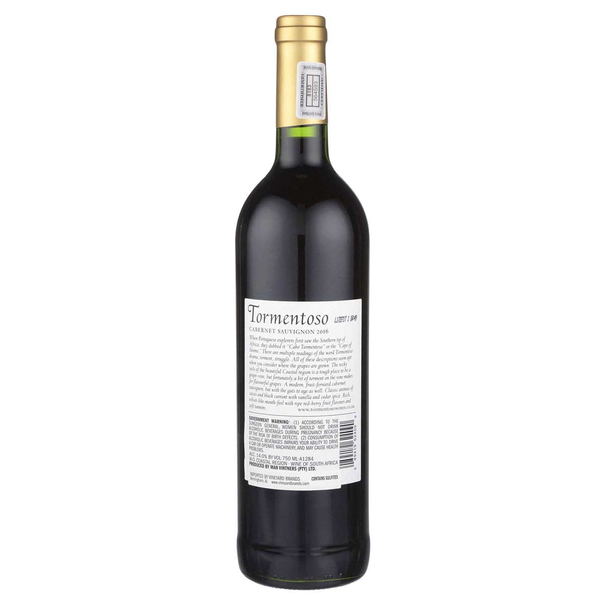 slide 2 of 2, Tormentoso Cabernet Sauvignon, 750 ml