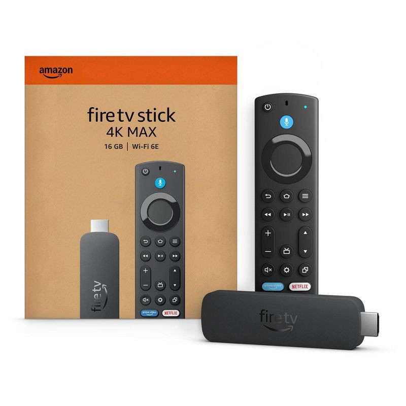slide 2 of 5, Amazon Fire TV Stick 4K Max Streaming Device, Wi-Fi 6, Alexa Voice Remote - Includes TV Controls (2023), 1 ct
