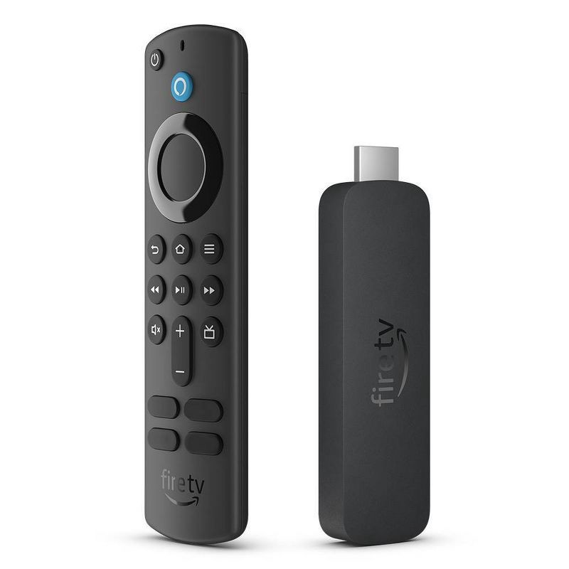 slide 1 of 3, Amazon Fire TV Stick with 4K Ultra HD Streaming Media Player and Alexa Voice Remote (2023), 1 ct