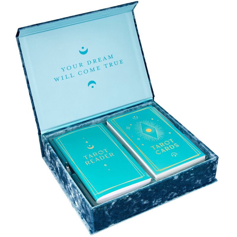 slide 1 of 10, Tarot Card Game: Eccolo Deluxe Set for Adults, Creative Play, 78 Cards, 2+ Players, Ages 12+, 1 ct