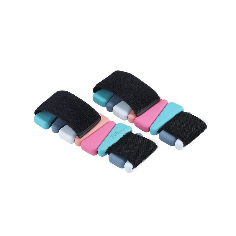 slide 4 of 7, 2pk Adjustable Weights: Vivitar Ankle & Leg Weights, 2 lbs Pair, Iron, Blue, 2 ct; 2 lb