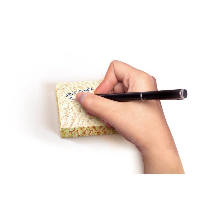 slide 4 of 5, Ramen Blank Notes: Fred & Friends Sticky Notes, Cute Office Supplies, 150 Sheets, 3x3.5 Inches, Uncoated Paper Basics, 1 ct