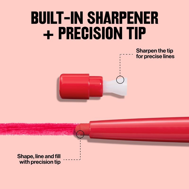 slide 5 of 7, Revlon ColorStay Lip Liner with Built in Sharpener - 655 Rose - 0.01oz, 0.01 oz