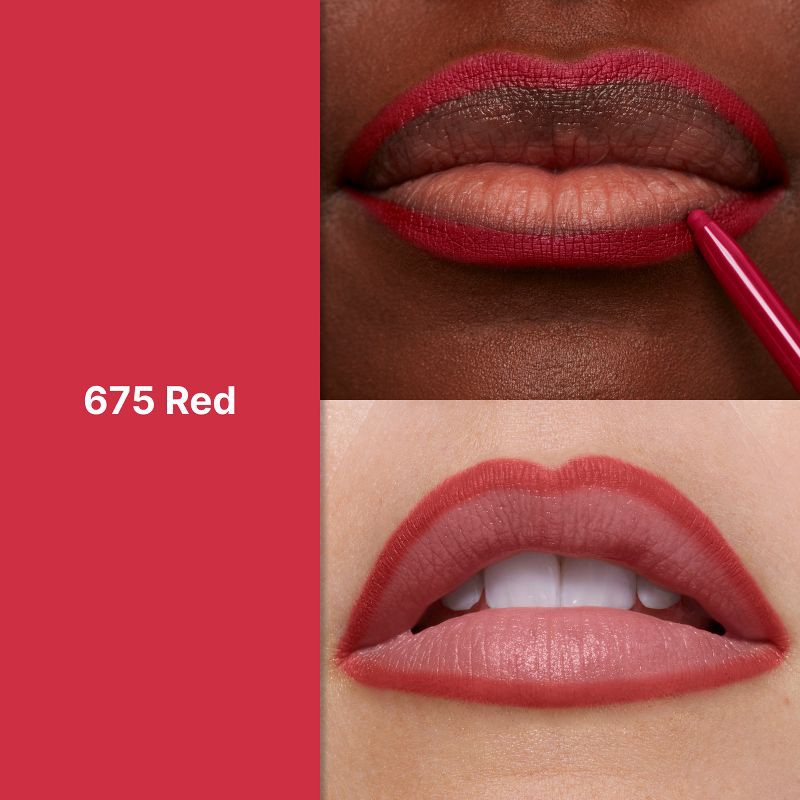 slide 3 of 7, Revlon ColorStay Lip Liner with Built in Sharpener - 675 Red - 0.01oz, 0.01 oz