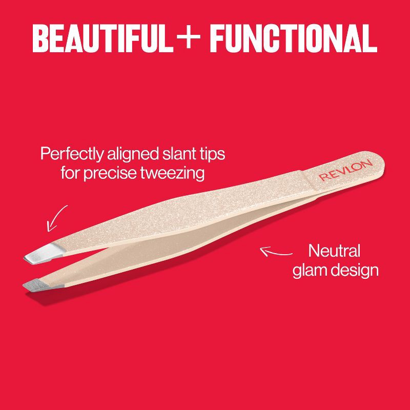 slide 5 of 13, Revlon Designer Series Slant Tweezer, 1 ct