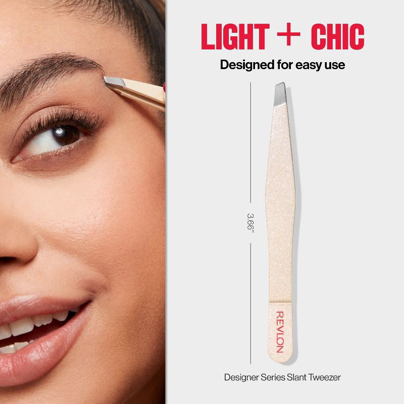 slide 6 of 13, Revlon Designer Series Slant Tweezer, 1 ct