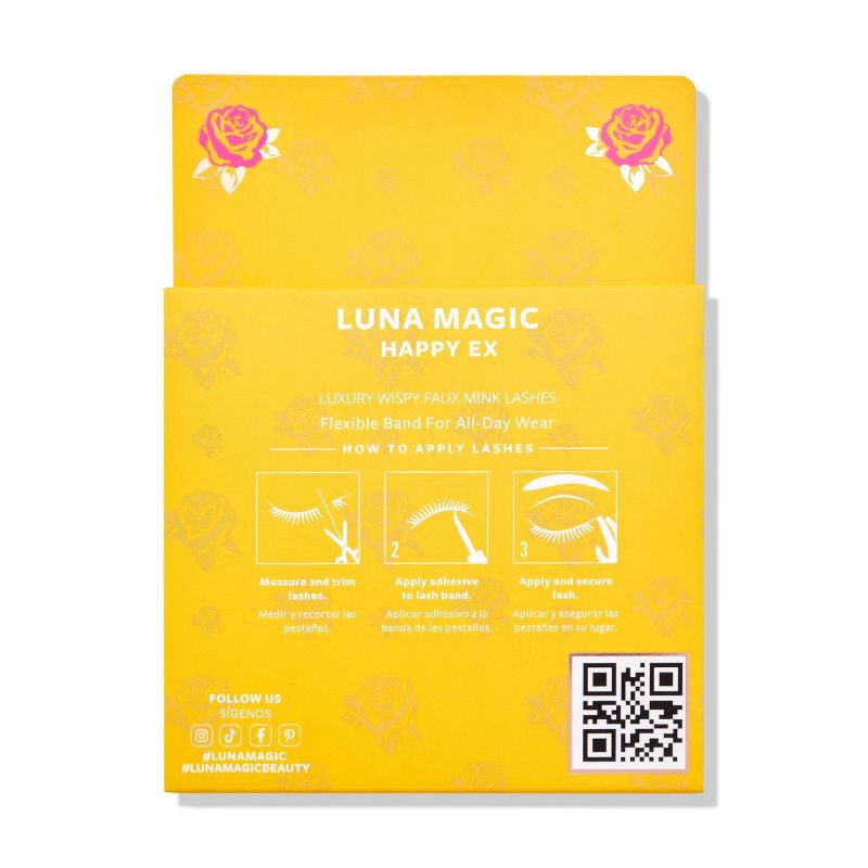 slide 5 of 5, LUNA MAGIC Happy Ex Lashes - 4pc, 4 ct