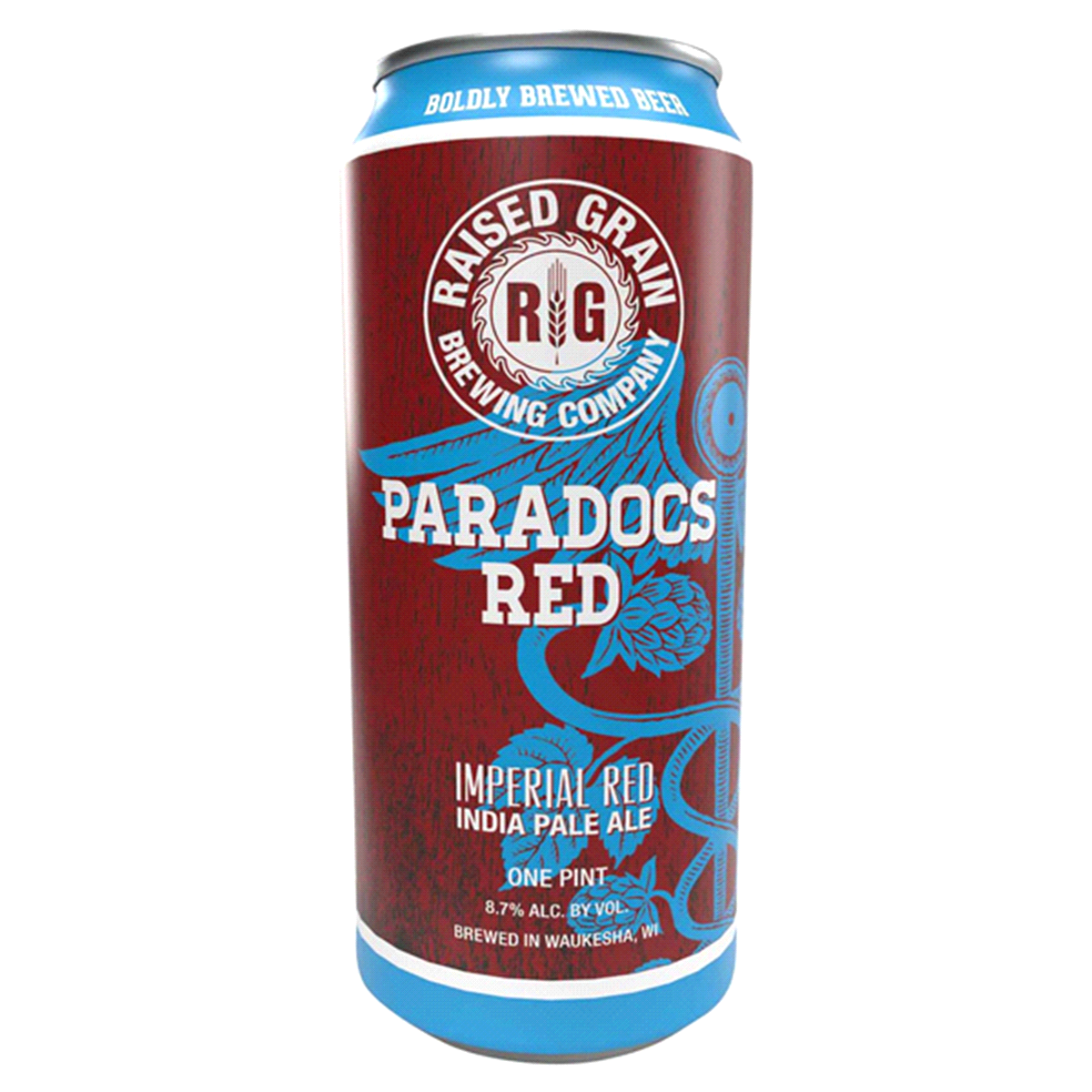 slide 1 of 5, Raised Grain Paradocs Red, 64 fl oz