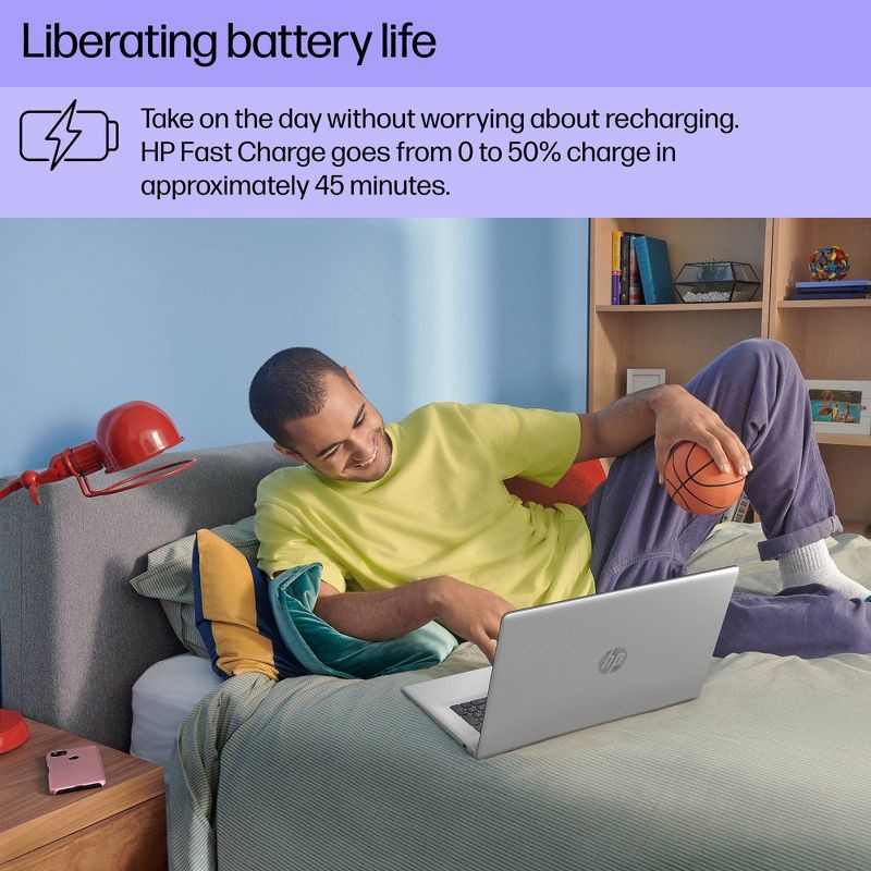 slide 3 of 15, HP Inc. HP 17.3" HD+ Touchscreen Laptop - Intel Pentium - 4GB RAM - 128GB SSD Storage - Silver (17-cn0001tg), 1 ct