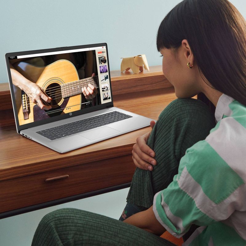 slide 9 of 15, HP Inc. HP 17.3" HD+ Touchscreen Laptop - Intel Pentium - 4GB RAM - 128GB SSD Storage - Silver (17-cn0001tg), 1 ct