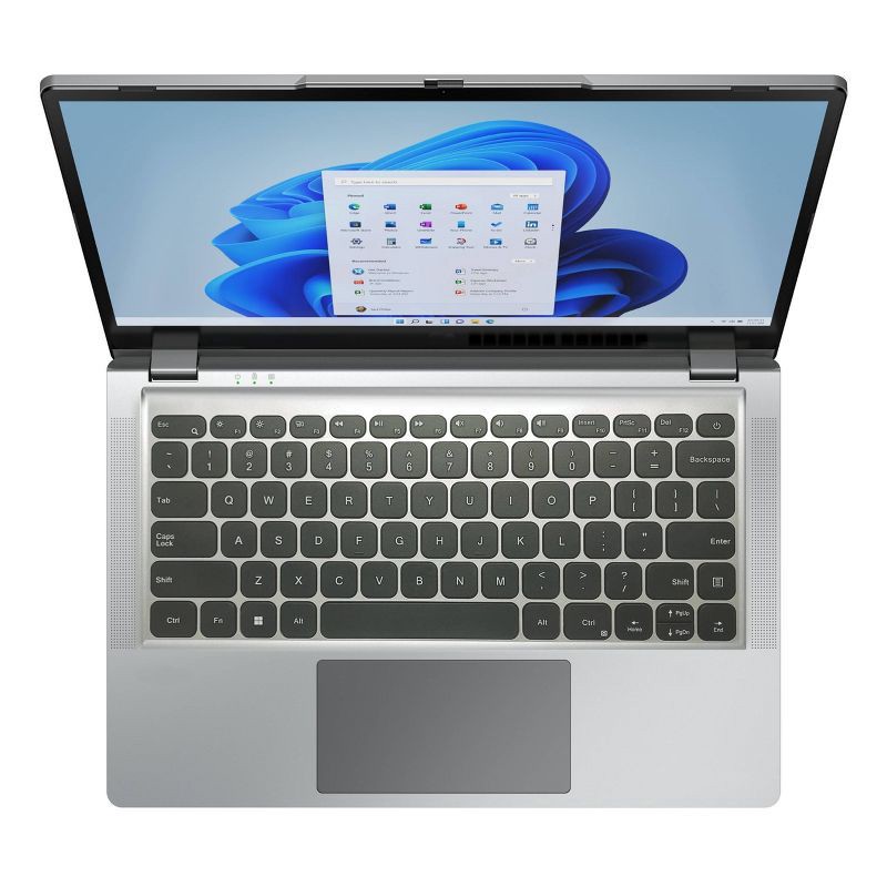 slide 6 of 7, Gateway 14.1" Laptop - Intel Celeron - 4GB RAM - 128GB Storage - Silver (GWNC214H34-SL), 1 ct