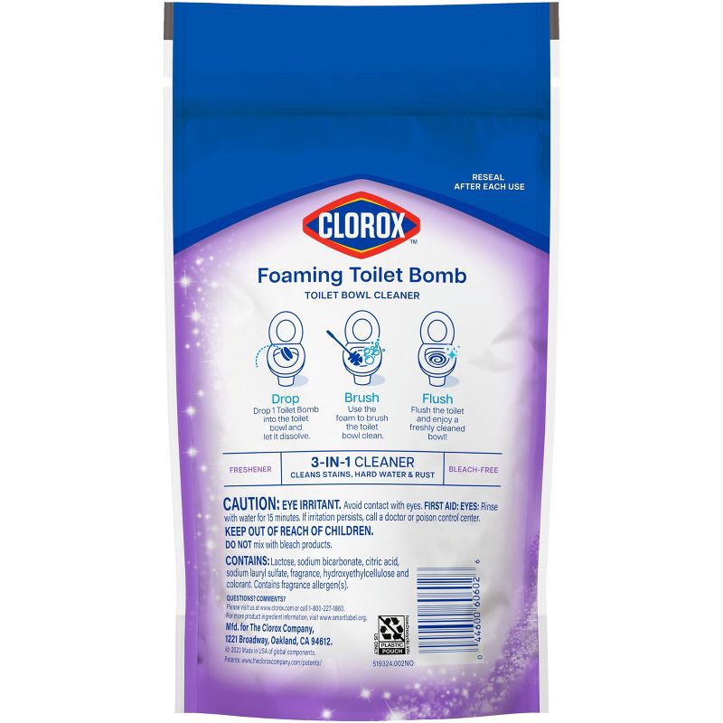 slide 9 of 13, Clorox Lavender Clean Foaming Toilet Bomb Toilet Bowl Cleaner - 5ct, 5 ct