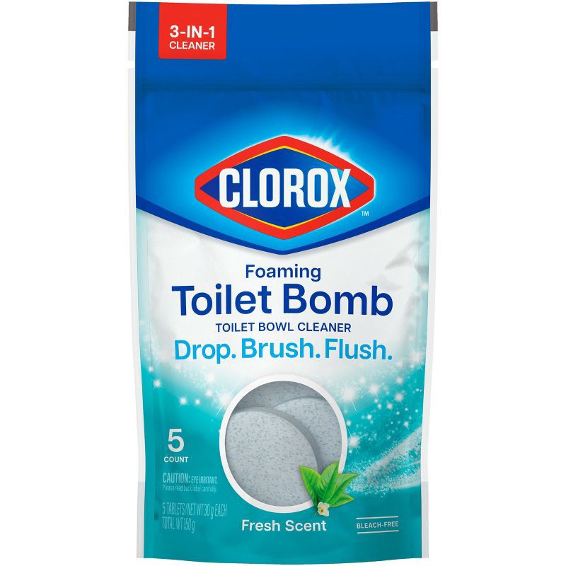slide 2 of 13, Clorox Fresh Scent Foaming Toilet Bomb Toilet Bowl Cleaner - 5ct, 5 ct