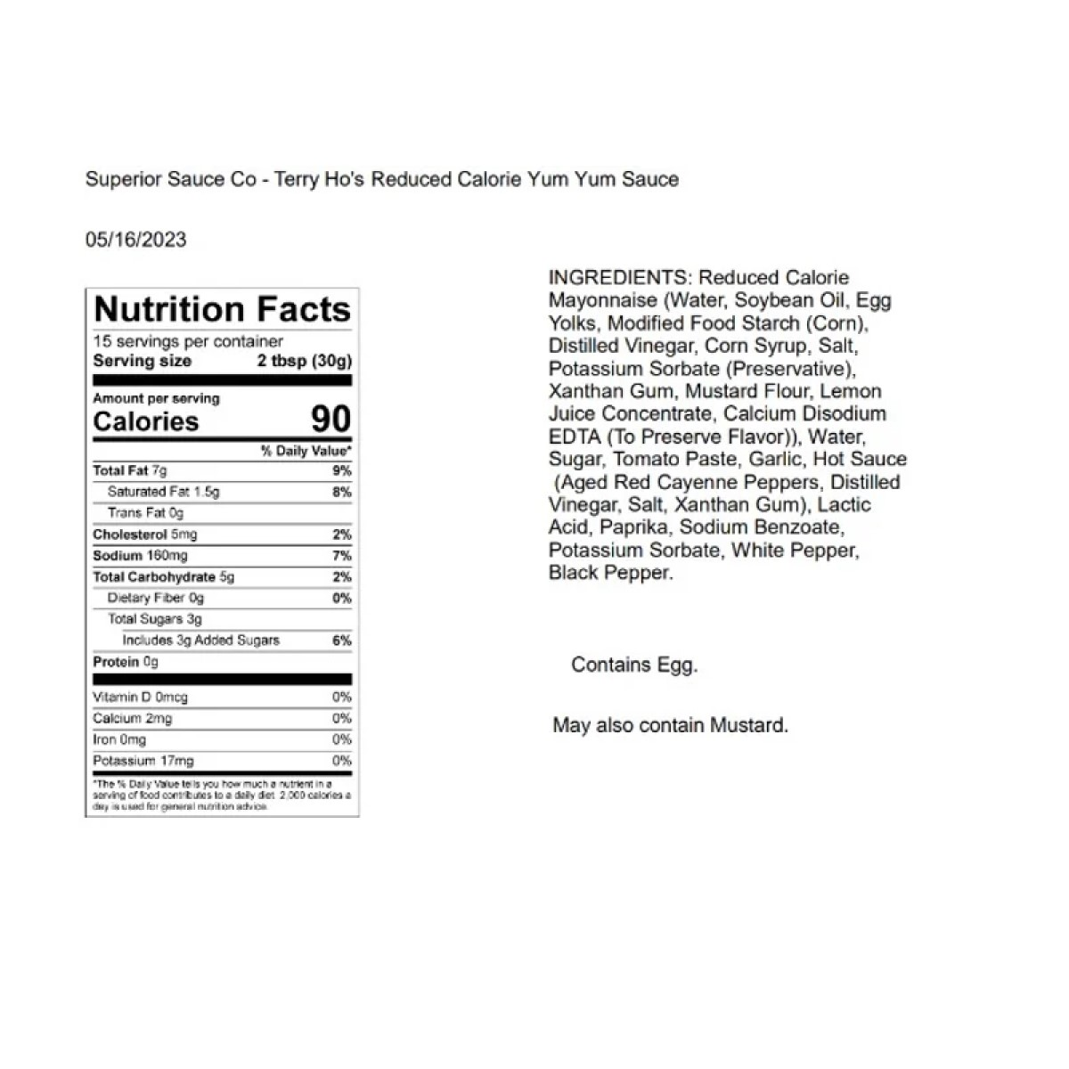 slide 2 of 2, Terry Ho's Original Yum Yum Sauce 16 fl oz, 16 fl oz