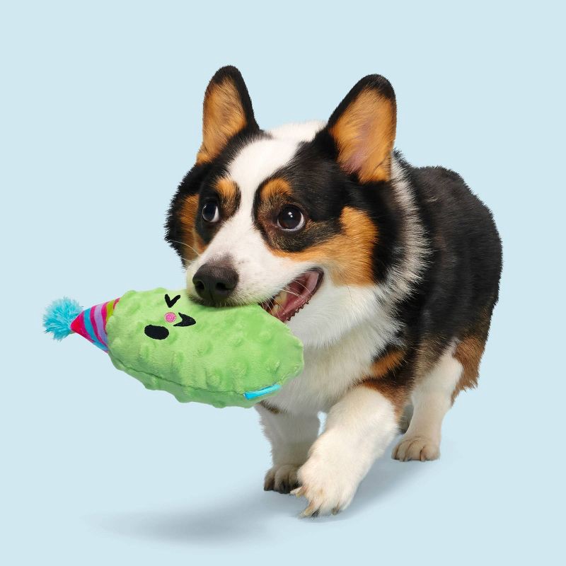 slide 3 of 7, BARK Party Pickle Phil Dog Toy, 1 ct
