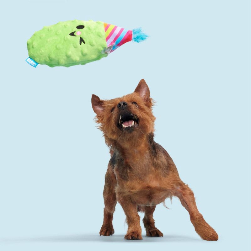 slide 4 of 7, BARK Party Pickle Phil Dog Toy, 1 ct