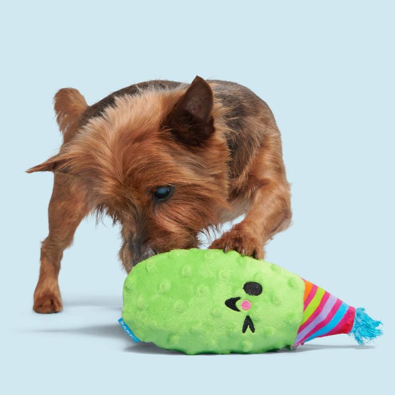slide 7 of 7, BARK Party Pickle Phil Dog Toy, 1 ct
