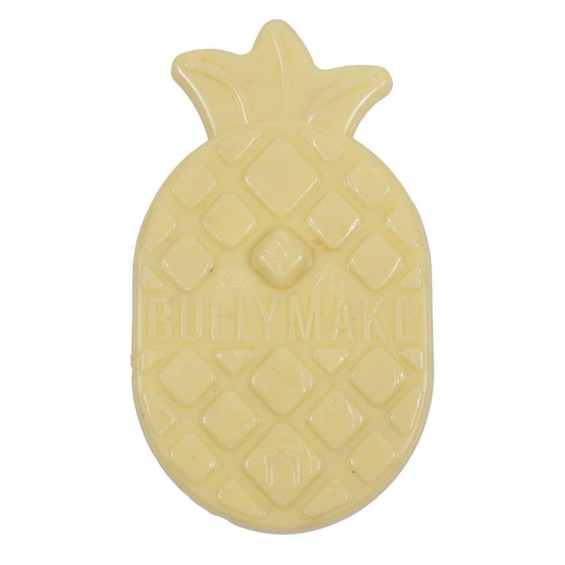 slide 4 of 5, Bullymake Yellow Pineapple with Bacon Flavor Tough Chew Dog Toy, 1 ct