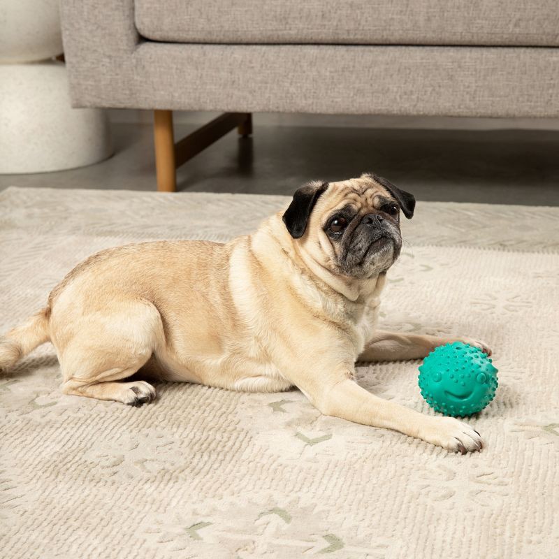 slide 6 of 6, Bullymake Blue Puffer Fish with Tropical Fruit Scent Toss N Treat Dog Toy, 1 ct