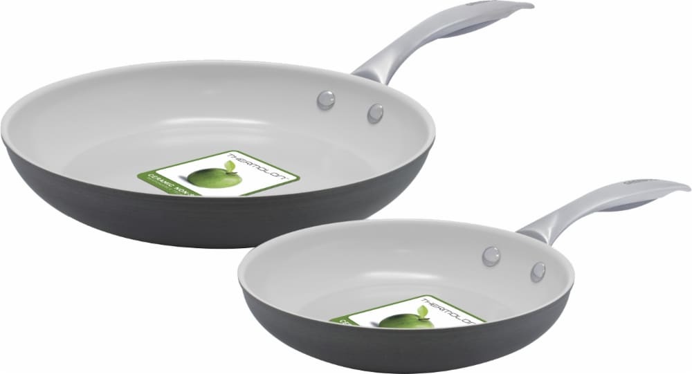 slide 1 of 1, GreenLife Classic Gourmet Pro Ceramic Nonstick Frying Pan 2 Piece Set - Gray, 1 ct