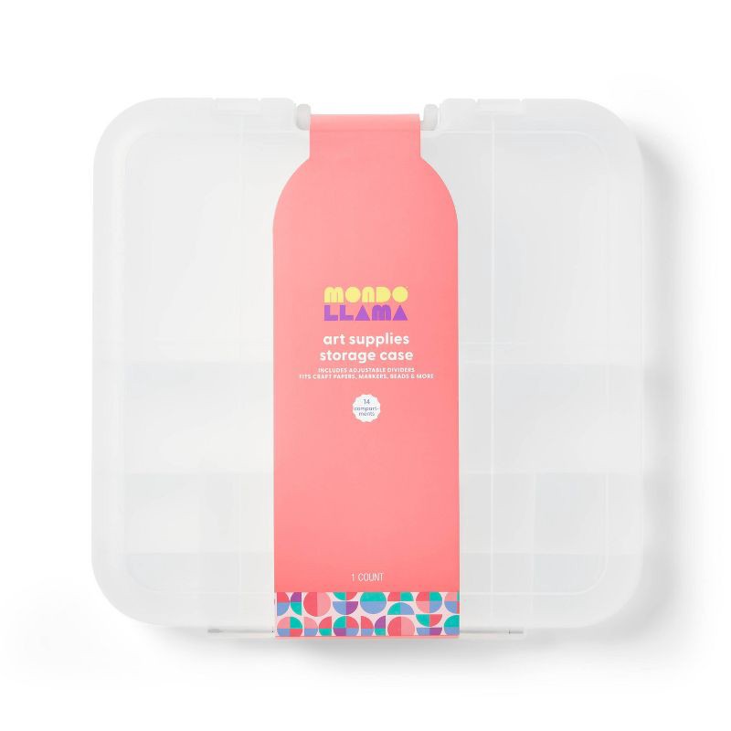 slide 1 of 3, Suitcase Storage Case - Mondo Llama™, 1 ct