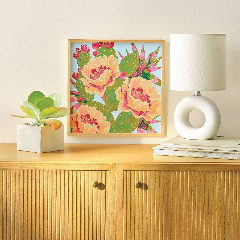 slide 4 of 4, Flowering Cacti Paint by Number Painting Kit - Mondo Llama™: Adult Craft Activity, Canvas & Acrylic Paints, 1 ct