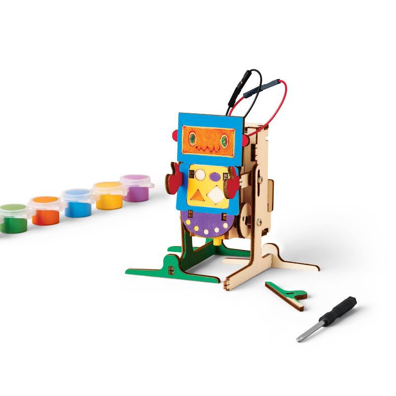 slide 4 of 5, Create-Your-Own Wood Walking Robot Kit - Mondo Llama™, 1 ct